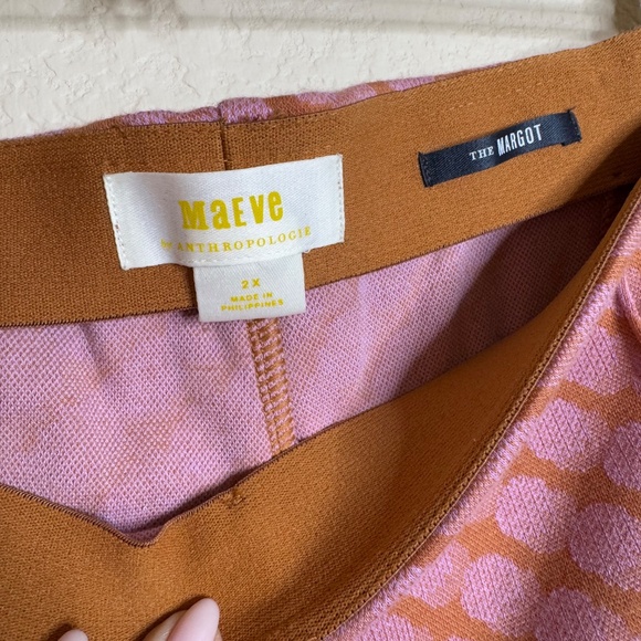 NWT Maeve Anthropologie Margo Kick Flare knit pants - 2x - Picture 3 of 4